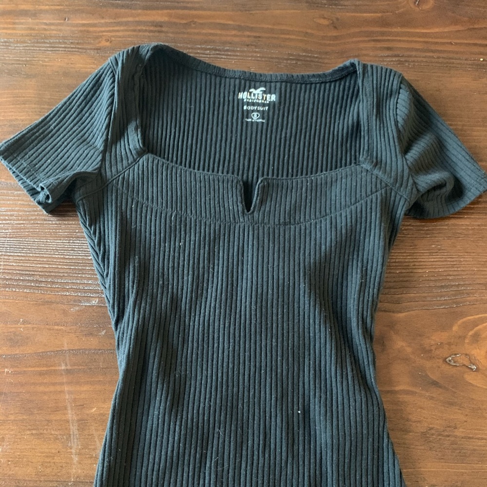 Hollister Square neck thong bodysuit (Size small)